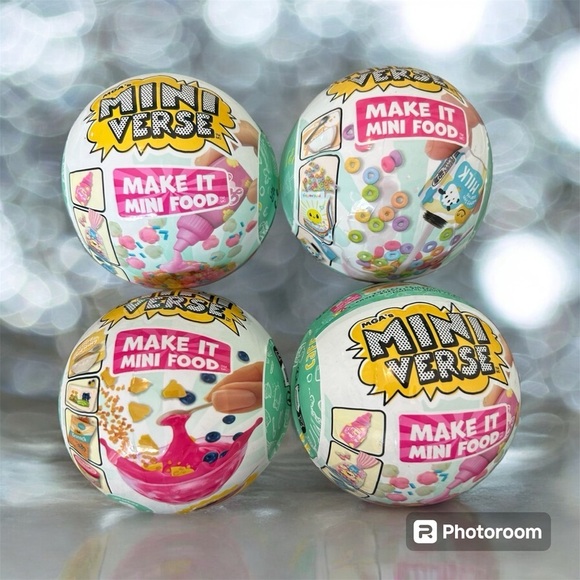 Mini Verse Other - New “Mini Verse” Food Ball Bundle (4)